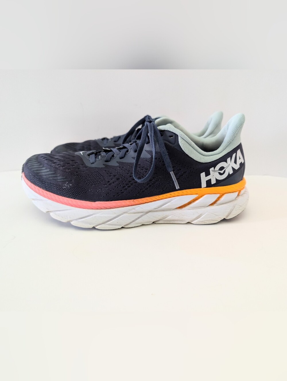 HOKA Navy Running Shoes Women's Size 11 great condition no defects